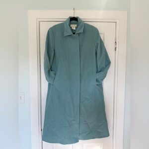 Vintage Harvé Benard Women’s Light Blue Wool Coat Size 12